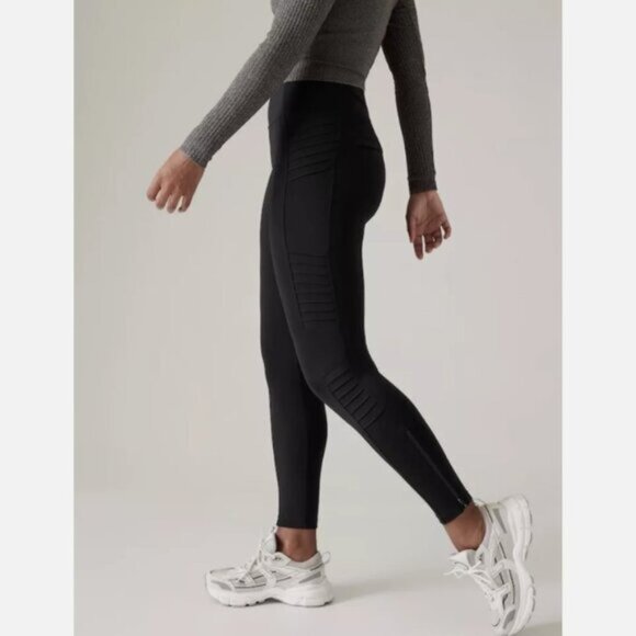 Athleta Delancey Moto Tight in Black - XS - Picture 5 of 11